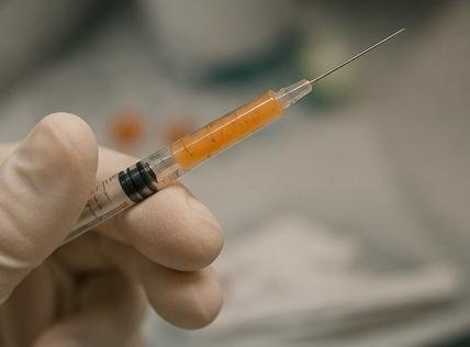 Syringe prepared for injectable treatment